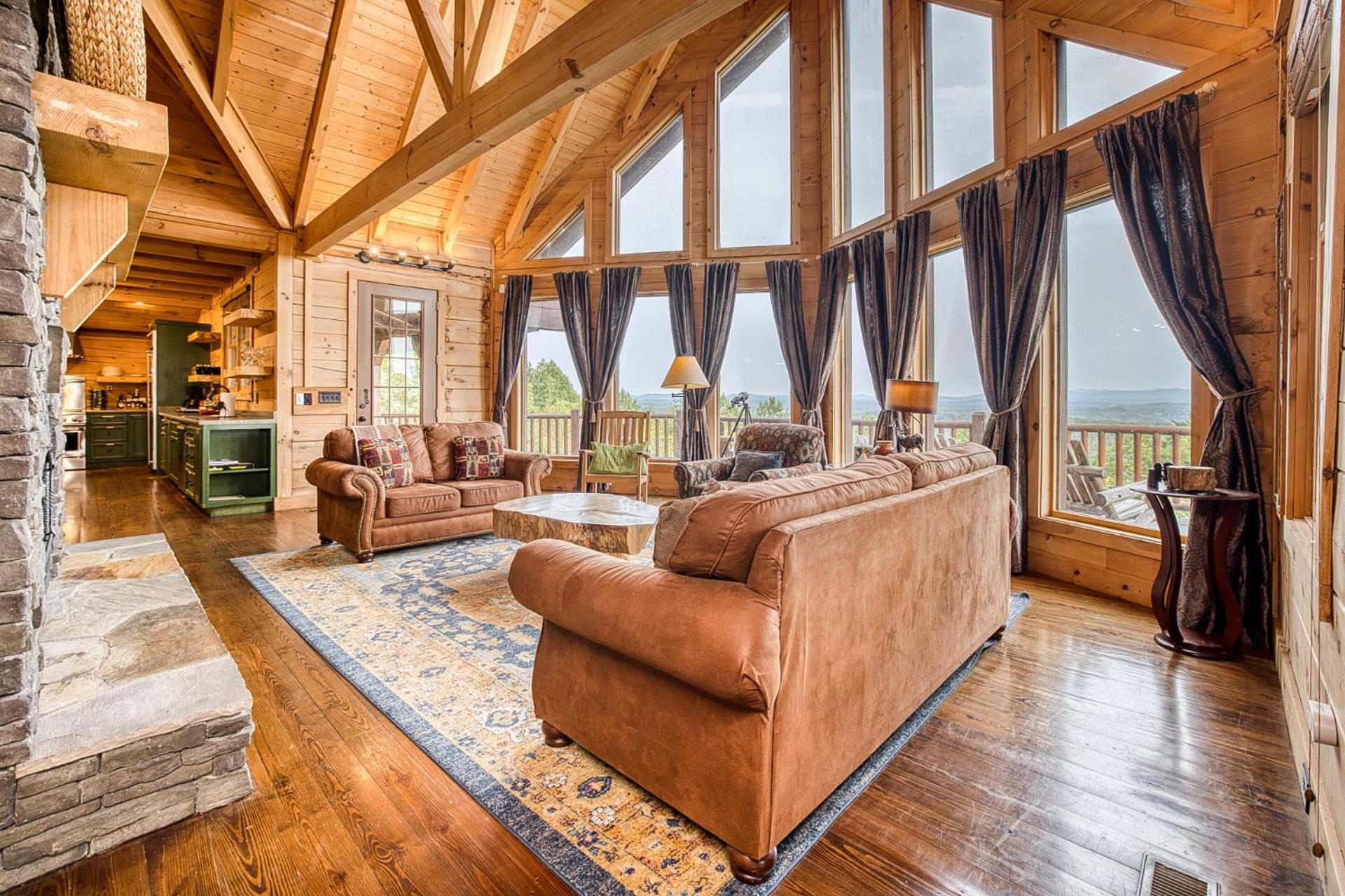 Sky High Lodge By Bk Stays. Large Cabin. Amazing Views. Game Room. Jacuzzi. Six Bedrooms. Sleeps 12 Blue Ridge Εξωτερικό φωτογραφία