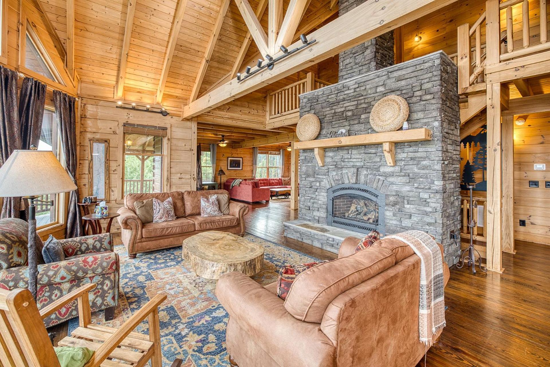 Sky High Lodge By Bk Stays. Large Cabin. Amazing Views. Game Room. Jacuzzi. Six Bedrooms. Sleeps 12 Blue Ridge Εξωτερικό φωτογραφία