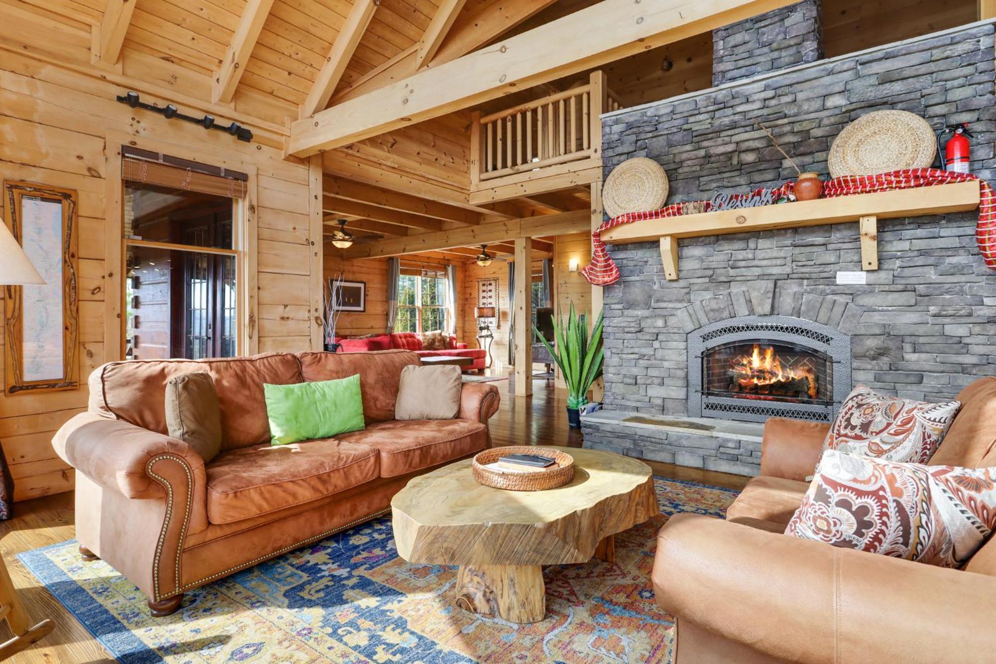Sky High Lodge By Bk Stays. Large Cabin. Amazing Views. Game Room. Jacuzzi. Six Bedrooms. Sleeps 12 Blue Ridge Εξωτερικό φωτογραφία