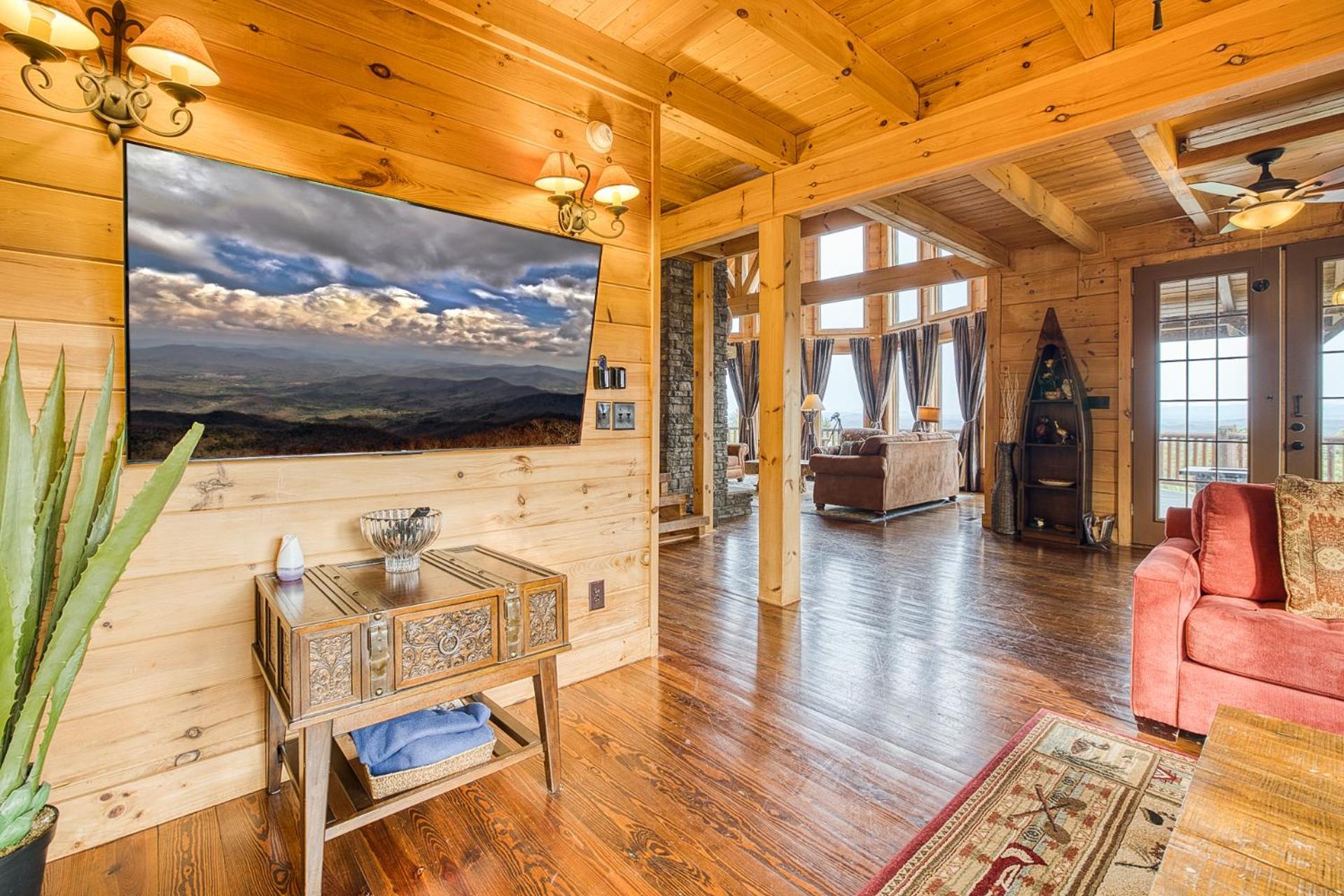 Sky High Lodge By Bk Stays. Large Cabin. Amazing Views. Game Room. Jacuzzi. Six Bedrooms. Sleeps 12 Blue Ridge Εξωτερικό φωτογραφία